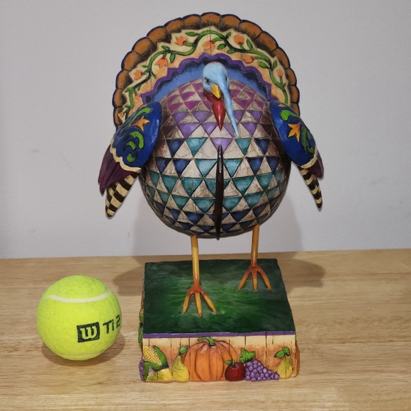 10" Heartwood Creek Jim Shore Turkey "Strutting Proud" from 2005 - Picture 4 of 14